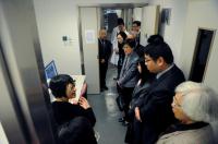 The delegates from the Health Department visit the core laboratories of our School